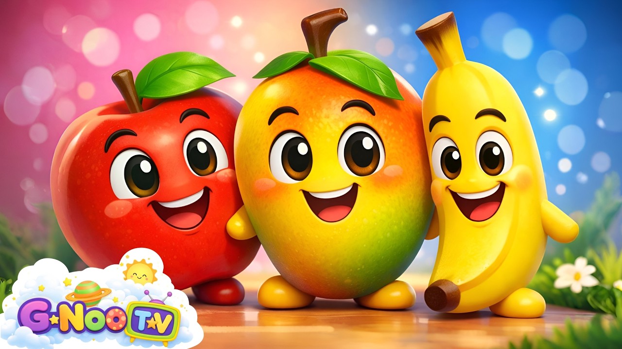 🍎🥭🍌 The Fruits Dancing Party 🍓 | Fun Fruit Poem for Kids | Tu Tu Ru Dance Song