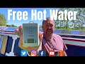 Free Hot Water. Narrowboat Solar Dump. Hot Water Without Running Your Engine or Heating. E107