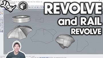 How to Use the REVOLVE AND RAIL REVOLVE Tools in Rhino!