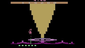 Dragon Defender Longplay (Atari 2600 Game) - Warning: Contains Flashing Lights!