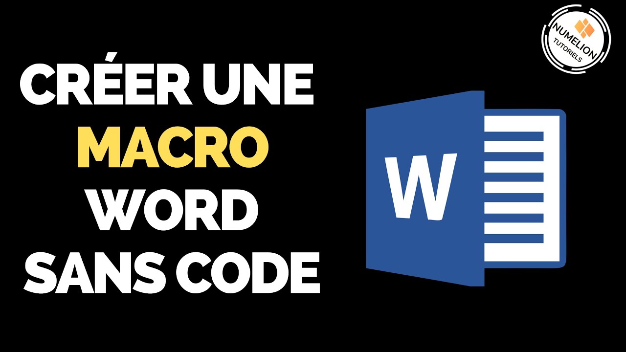 Cr er une macro word rapidement et facilement tutoriel youtube