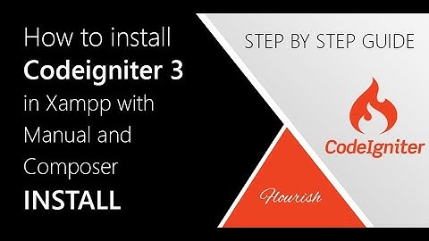 Learn how to install or setup CodeIgniter In Xampp Server step by step