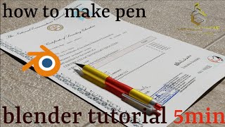 blender modeling_ pen tutorial