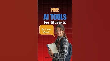 FREE AI Tools For Students #ai #aitools #aitoolsforstudents #freeaitools #shorts #studyhacks #Exams