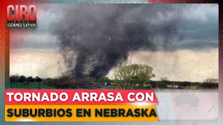 #CiroEnImagen Un impactante #tornado arrasó con algunos suburbios al este de #Nebraska y noreste de Texas. Las