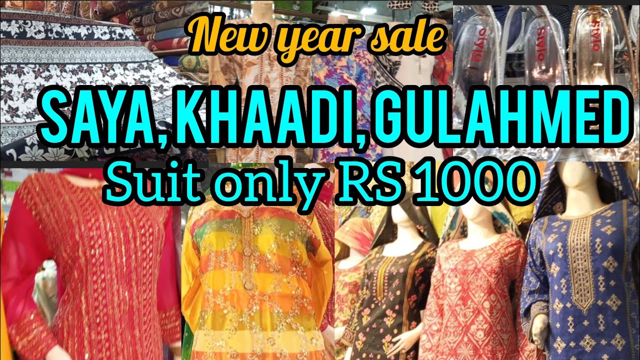 HAROON SHOPPING MALL KARACHI|| SAYA ❤️KHAADI❤️NISHAT❤️GULAHMED❤️ LEFTOVER SUITS ONLY RS 1000❤️