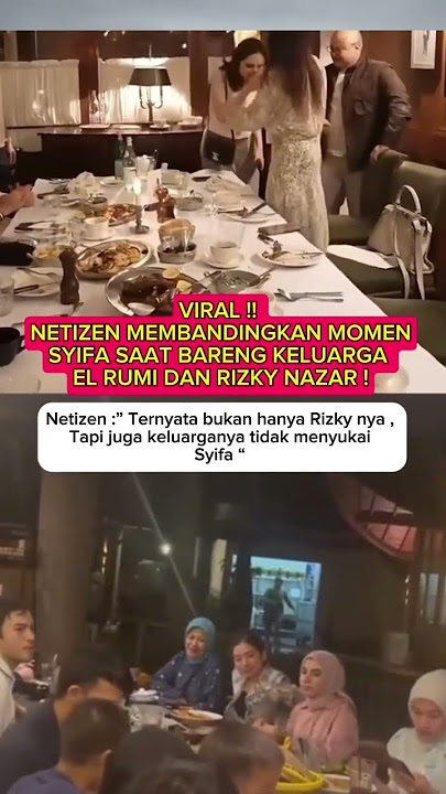 Menyedihkan ❗️ Syifa Hadju di keluarga RizkyNazar #syifahadju #elrumi #aleldul #trending #viralvideo