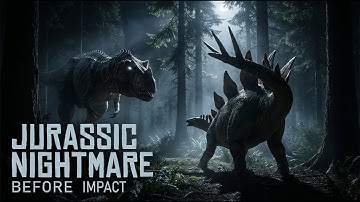 Jurassic Night Hunt: Ceratosaurus vs Stegosaurus – Realistic Dinosaur Battle