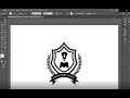 Class # 220 Circle Emblem Logo_Educational Logo_Ai illustrator Course for Beginners in Urdu_Hindi