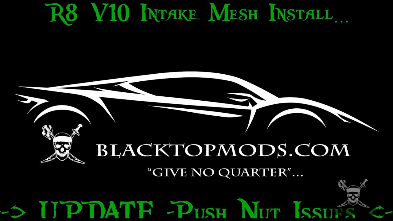 Audi R8 V10 Side Blade  Install - Press Nut Issues! 