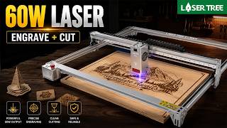 LASER TREE 60W Laser Engraver | LT-K1-MAX Wood Cutting & Engraving