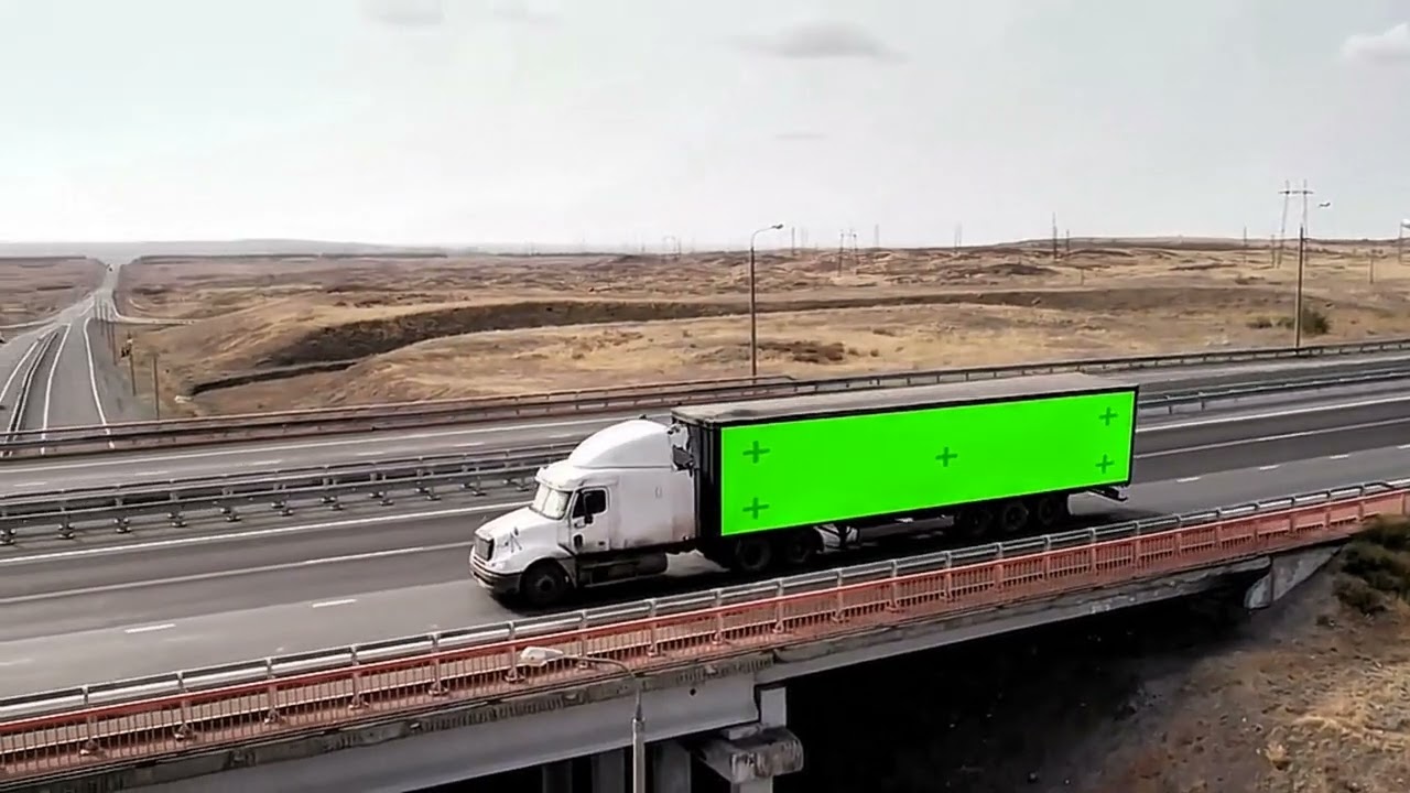 CGI Ad Green Screen | Green screen Truck Overlay | CGI Truck advertising green screen