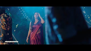 Chandini Chowdary Hot Sexy Introduce In Maroon Saree & Showing Her Stomach Body Tummy