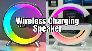 LED Wireless Charging Speaker | Mobile Charging | IPhone Charging with Speaker| Changing Colours