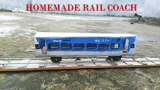 making of train coach model | homemade scale model