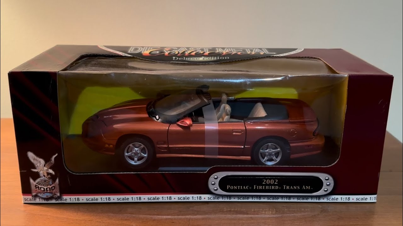 Yatming 2002 Pontiac Firebird Trans Am Unboxing (Scale 1/18) - YouTube