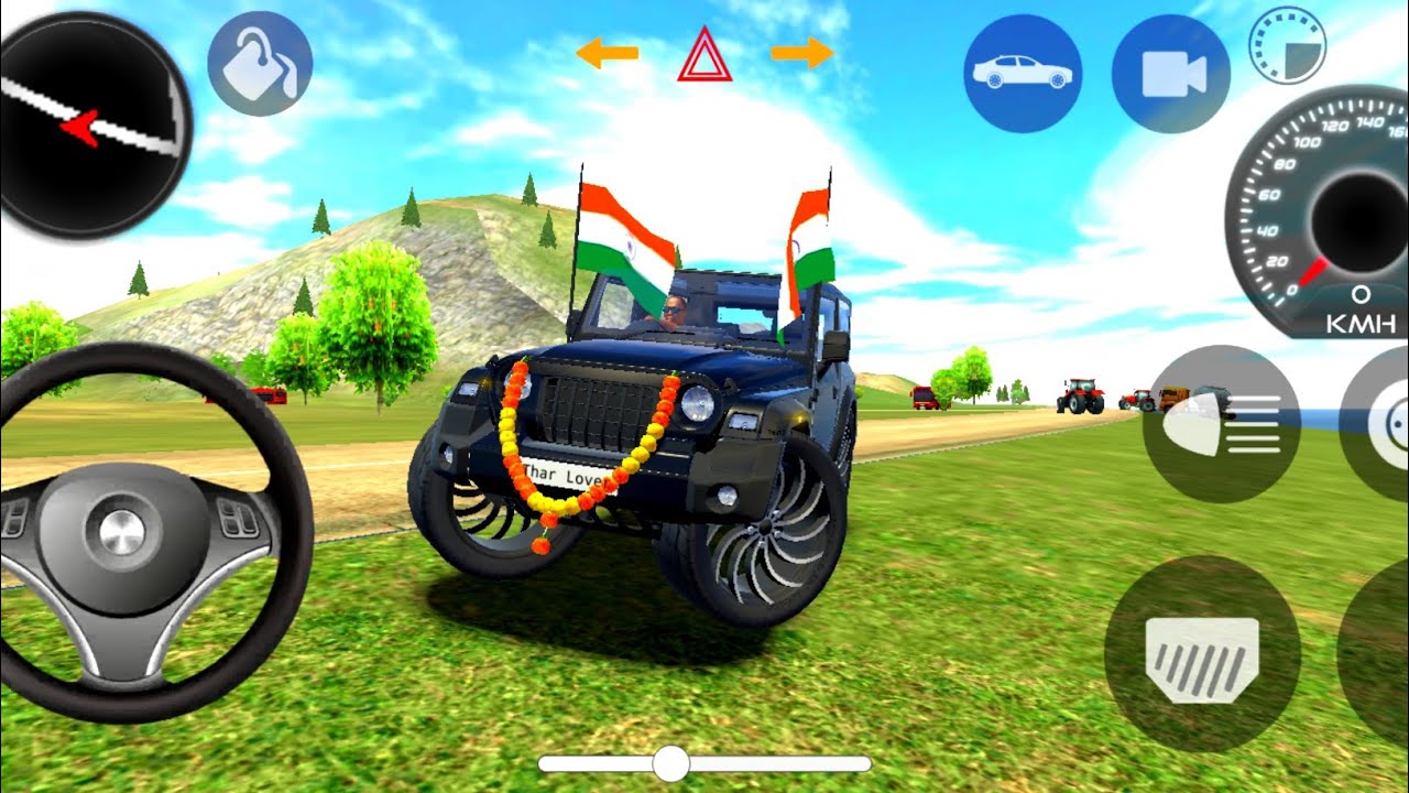 Modified Mahindra Thar 🤯 | Black 🖤 Thar Indian Cars Games |(Gadi Wala Game)Car Game Android Gameplay