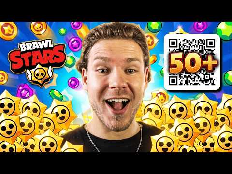 I OPENED 35 STARR DROPS IN BRAWL STARS! (50 FREE QR CODES FOR VIEWERS)