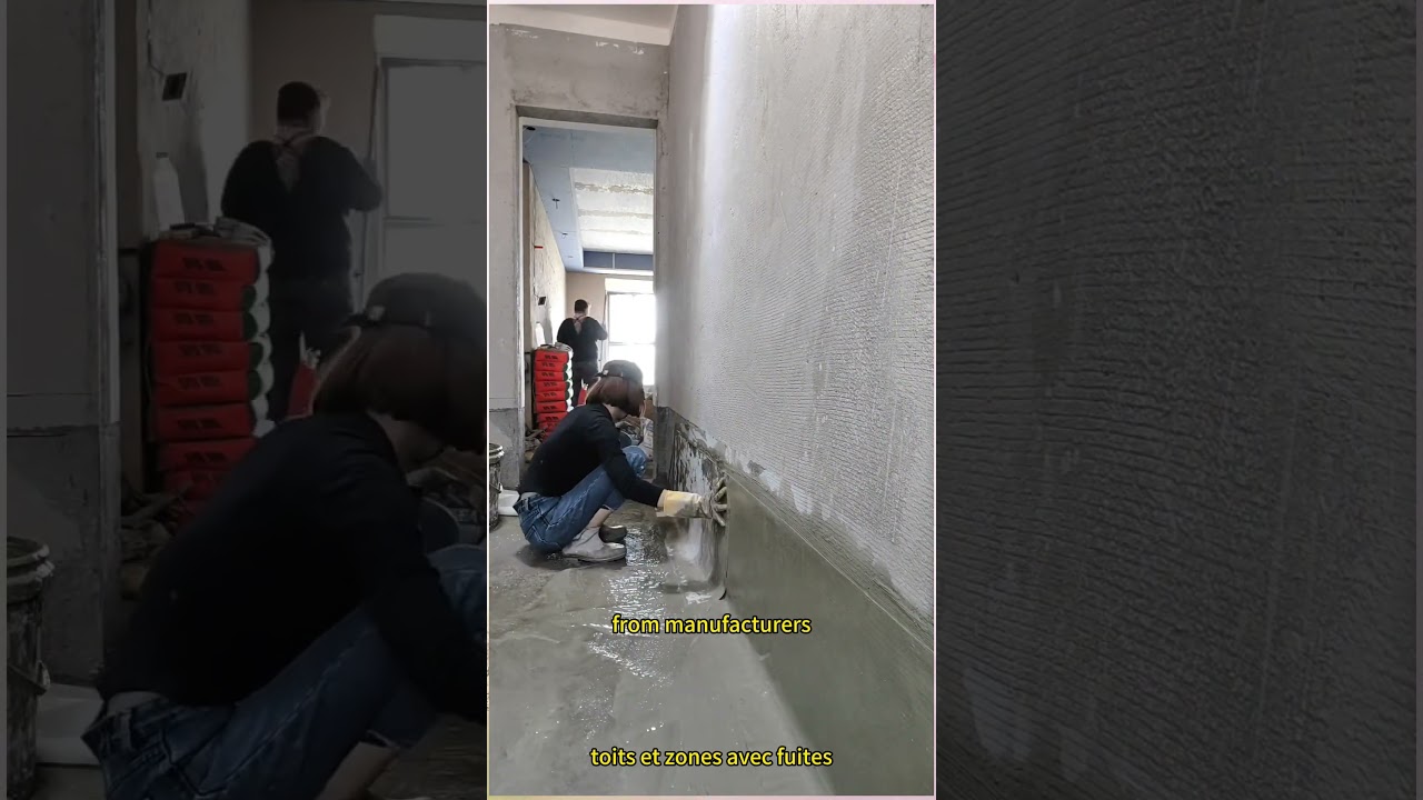 Polyethylene polypropylene waterproofing roll-roofing for bathroom waterproofing and leakage repair