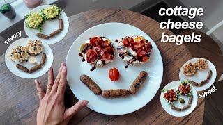 1 bagel, 4 ways | sweet and savory recipes
