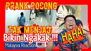 PRANK POCONG TAK MENJADI  Bikin NGakak !!!! | Malaysia Reaction