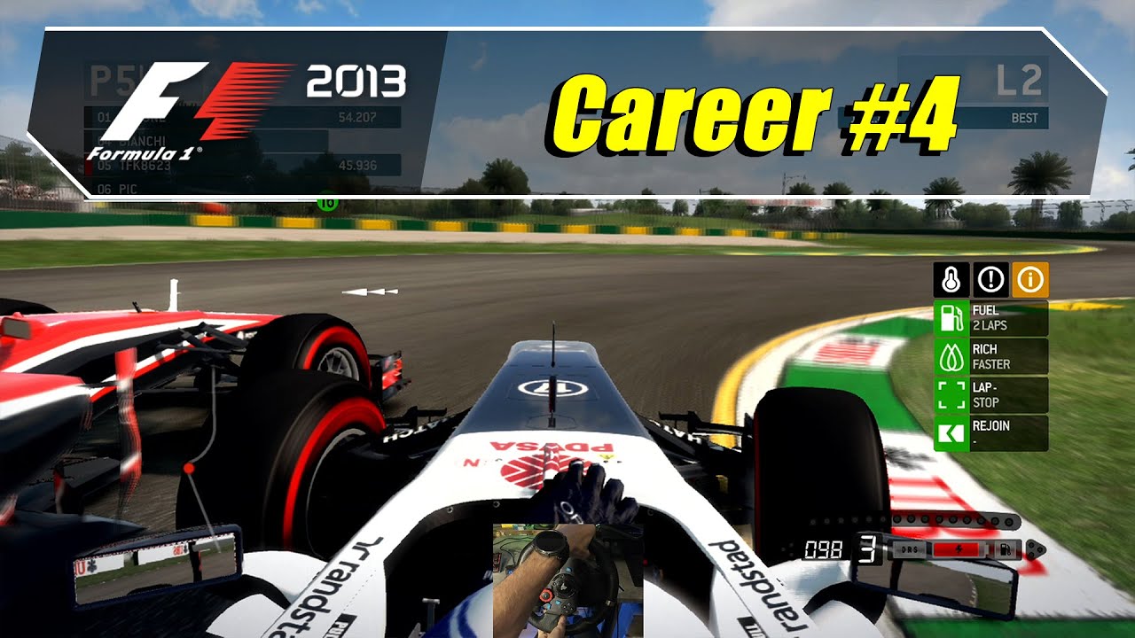 F1 2013 (PS3) - Career #4 - Qualifying - Wheelcam (4K@60)