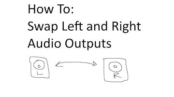 HOW TO SWAP LEFT AND RIGHT AUDIO OUTPUT