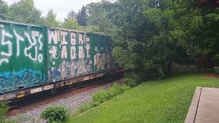 CSX M419 With A Rare Charah C30-7 at Hopewell, NJ Before A Meet 