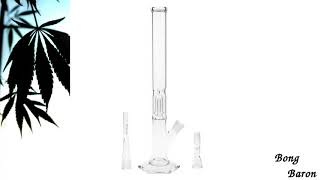 EHLE. glass Single Dome Perc Ice Bong with He