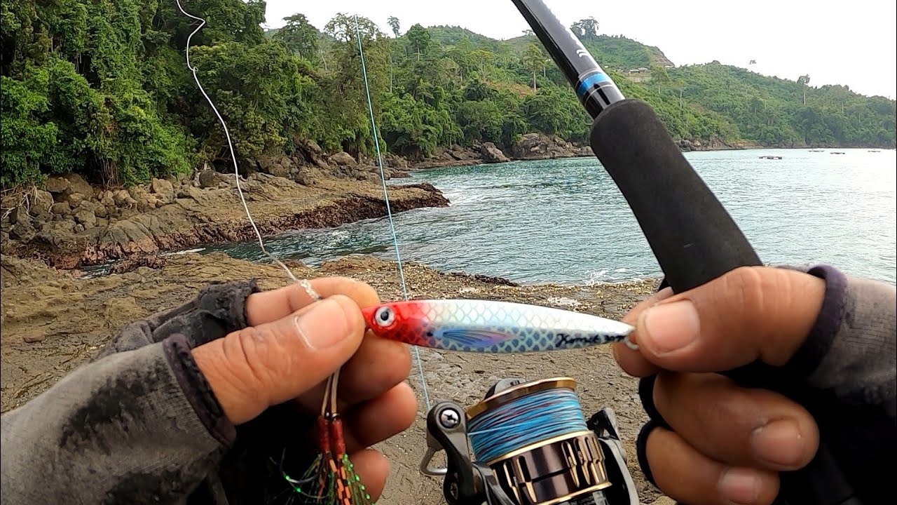 IKAN LAGI AGRESIF‼️SHORE JIG DI SPOT EKSTREME || METAL JIG 30 GRAM STRIKE BERGANTIAN