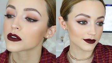 Affordable Fall + Vampy Makeup Look