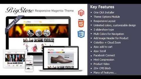 Preview BigStore - Responsive Magento Theme