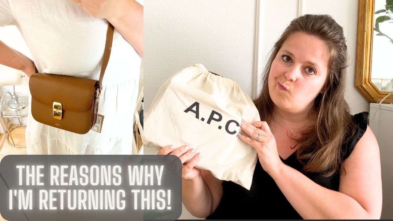 A.P.C. GRACE SMALL BAG FULL REVIEW + HOW TO STYLE! Better than Celine Box  Bag? 😍 