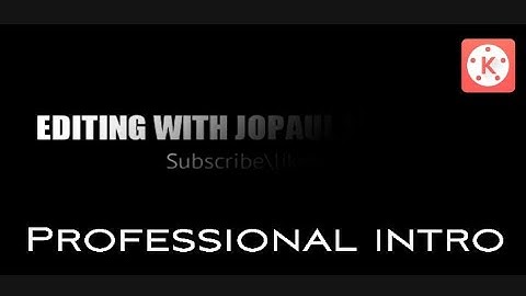 How to make classic and simple text intro in kinemaster also can edit in ios and android.