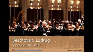 Beethoven, Ludwig String Quartet No5 op18_5