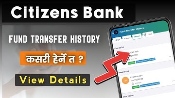 Citizens Bank Fund Transfer History | Payment Statement Show