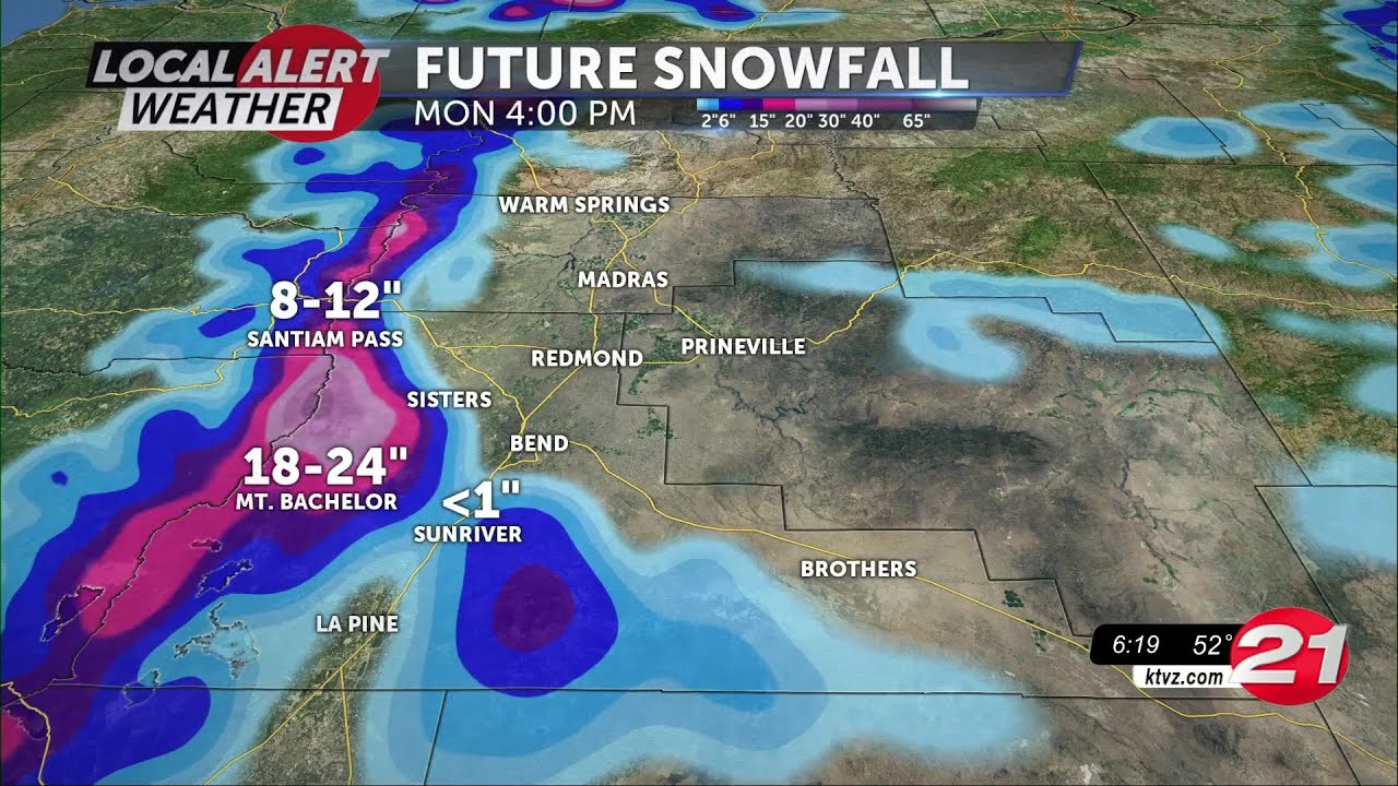 Winter storm headed our way, clear skies later - YouTube