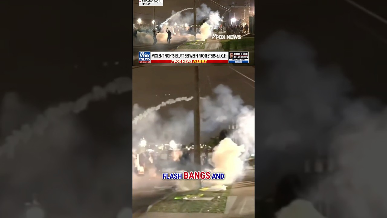 WATCH: Anti-ICE protests ERUPT into violence 