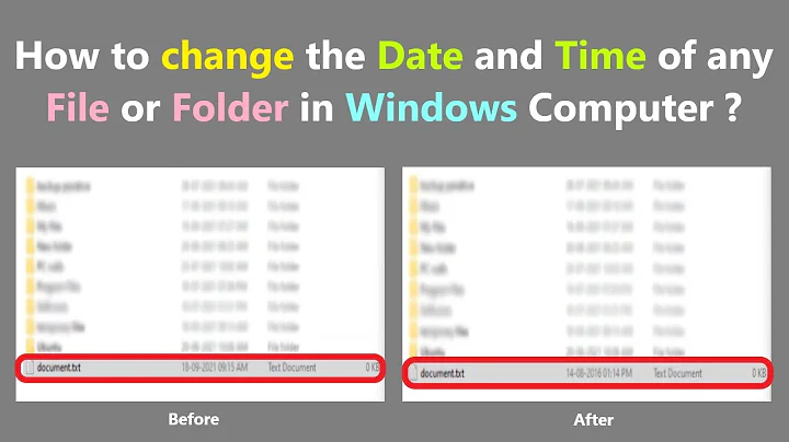 How to change the Date and Time of any File or Folder in Windows Computer ?