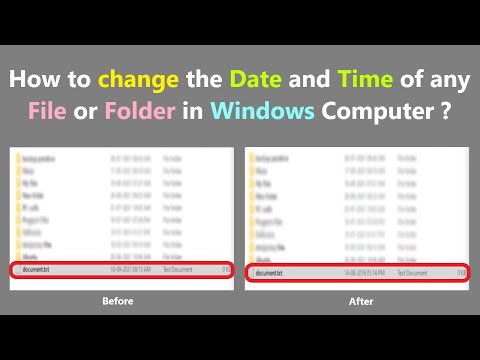 Video: Hvad betyder dato ændret på en mappe?