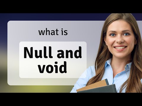 Understanding "Null and Void": A Guide to English Legal Phrases