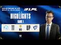 Highlights TT vs UP | Full Game | LPL 2026 - SPLIT 2