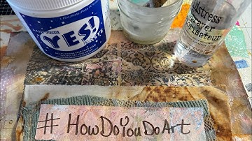 YES! Experiment with napkins for #howdoyoudoart masterboard may