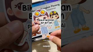 Mainan Jadul Versi Kekinian ✨ Magnetic Dress Up dari Canva #youtubeshorts #idebermain #diy