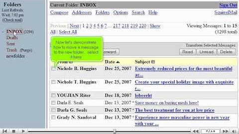 Creating folders in SquirrelMail by VodaHost web hosting