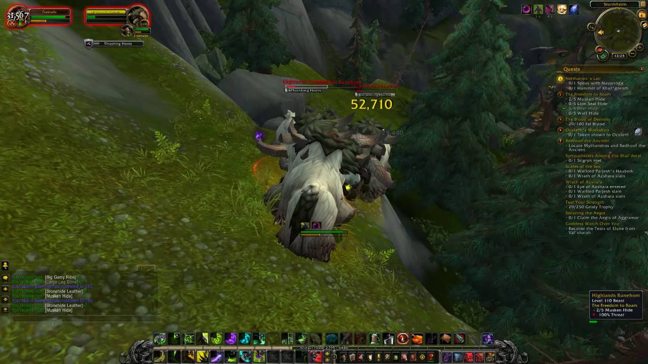 World of Warcraft The Freedom to Roam Skinning Legion Quest Guide