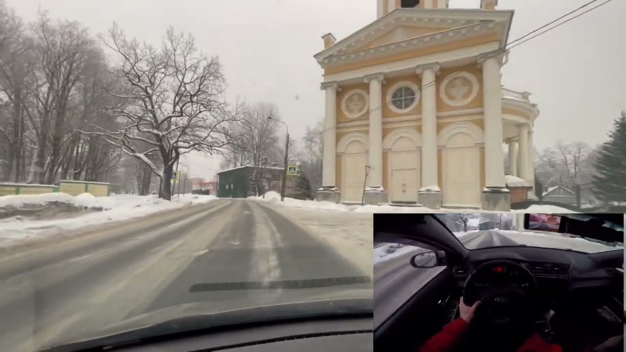 Экзамен в ГИБДД Маршрут по Шоссе революции (зимний)