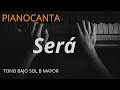 Pianocanta - Ricardo Montaner - Será (Karaoke con piano tono Bajo Sol b Mayor)
