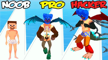 NOOB vs PRO vs HACKER in Monster Merge Run