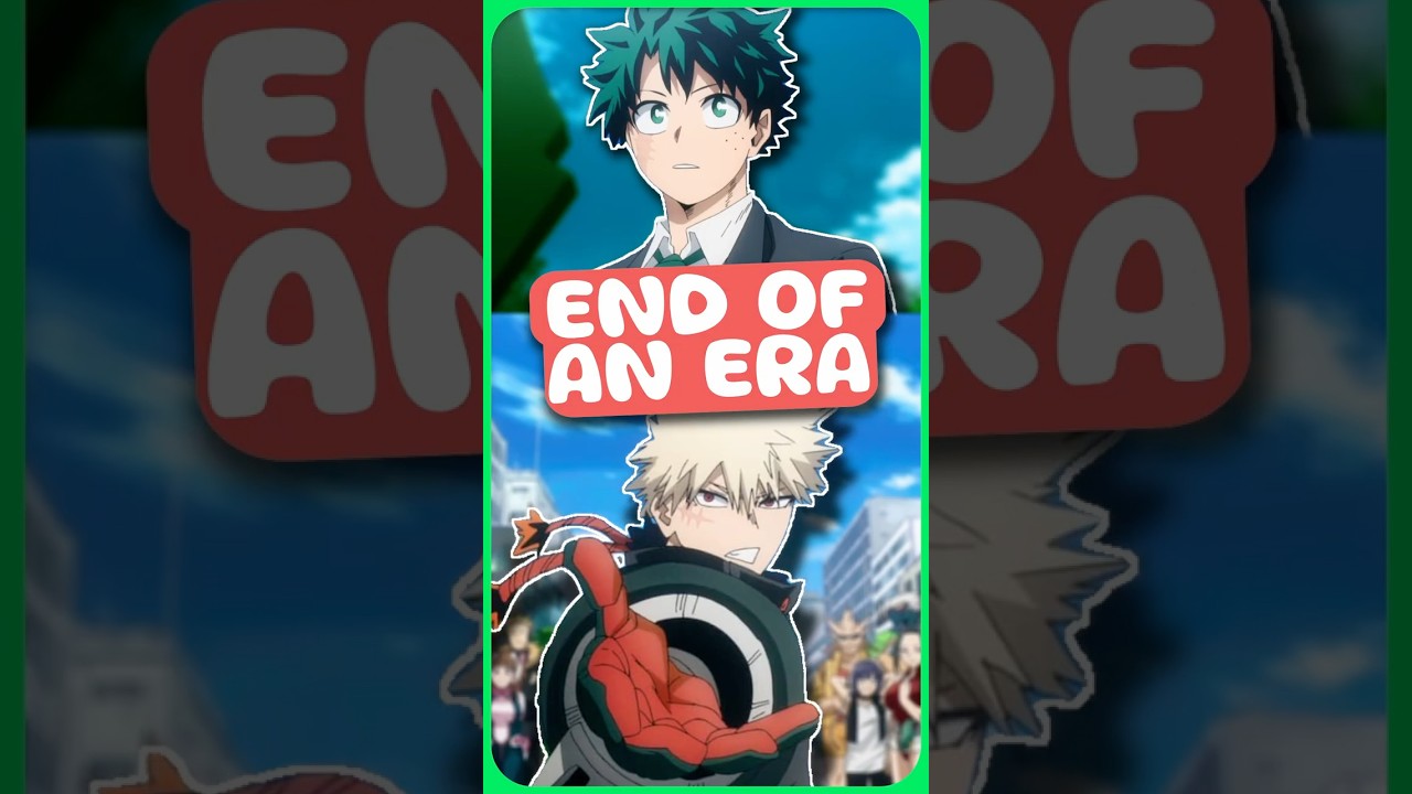 This LEGENDARY anime is ending #myheroacademia #anime #animenews